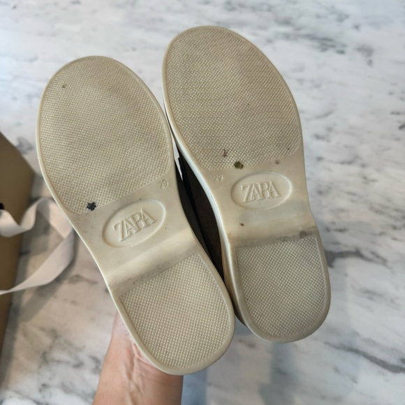 Zara Kids 29 Boys Suede Loafers Gray Moccasin Designer Inspired Look Like New - Picture 4 of 6